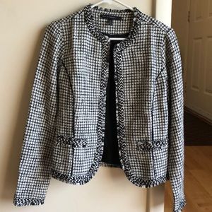 White House Black Market Tweed Sweater Jacket
